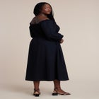 Long Sleeve Smocked Maxi Dress image number null