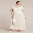 Twist Detail Pleated Chiffon Dress image number 1