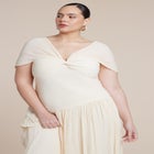 Twist Detail Pleated Chiffon Dress image number 3