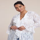 Lace Ruffle Duster image number 5