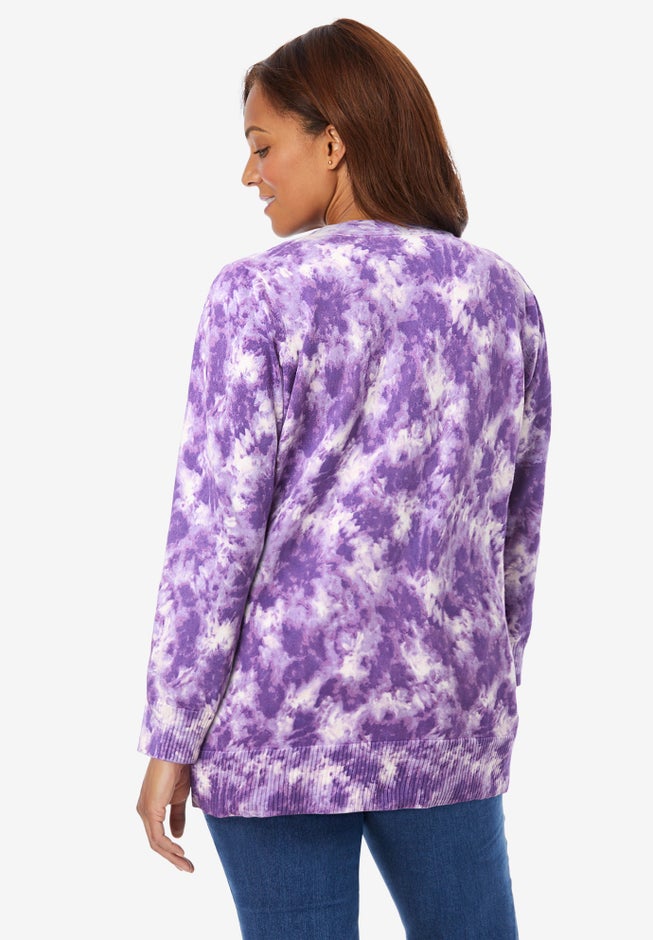 Perfect Long-Sleeve Cardigan Sweater image number 1