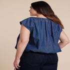 Bubble Chambray Top image number null
