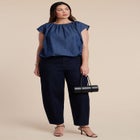 Bubble Chambray Top image number null