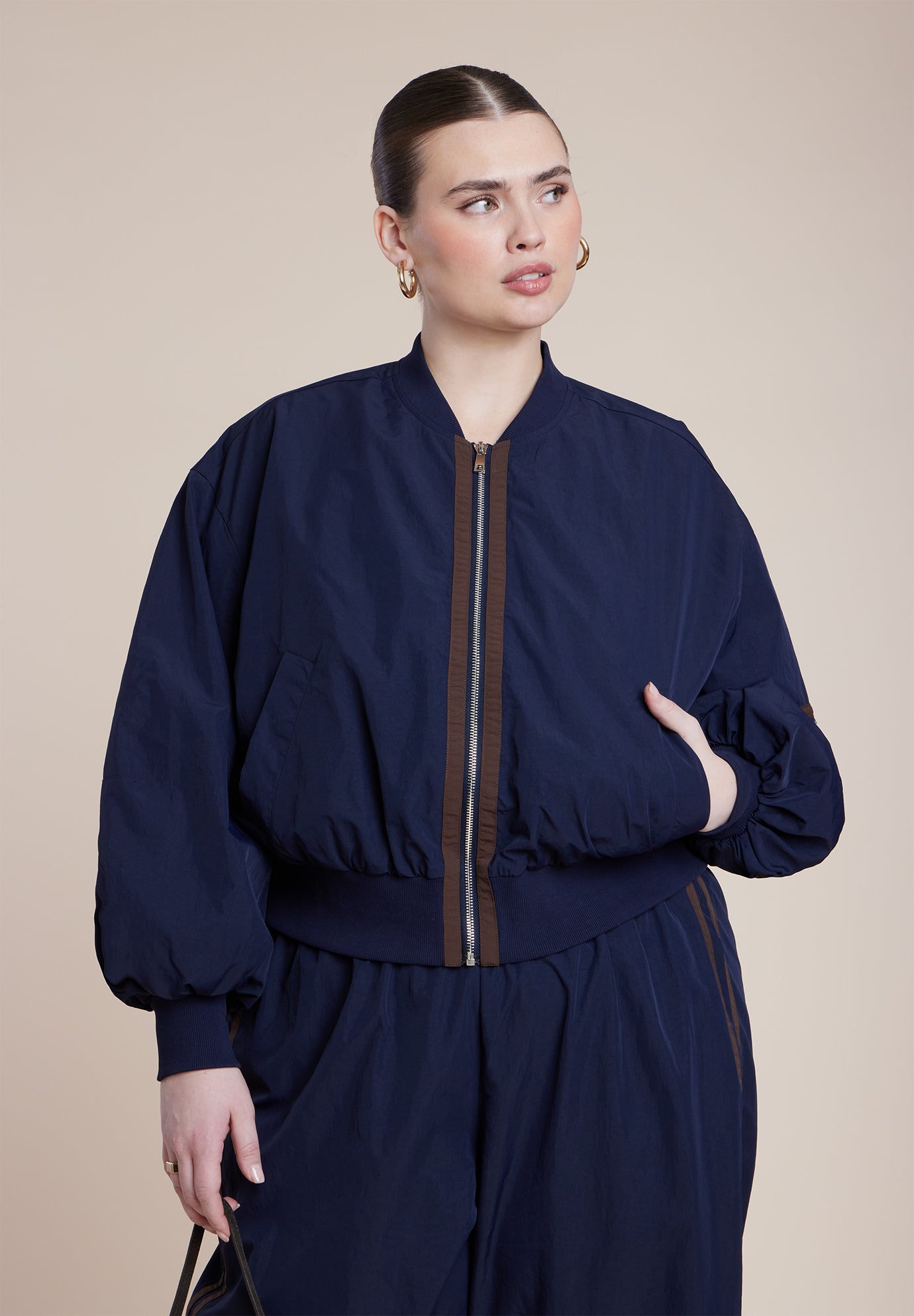 Nylon Track Jacket image number 0