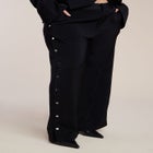 Snap Detail Wide Leg Trouser image number 0