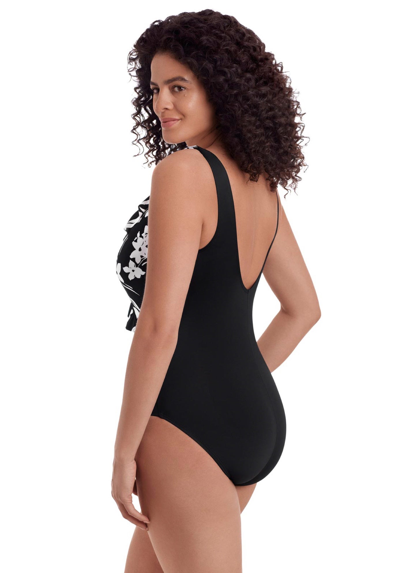 Ruffle Sash Surplice One Piece image number 3