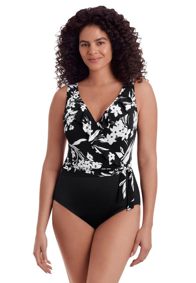 Ruffle Sash Surplice One Piece image number 1