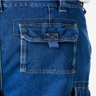 12" Side Elastic Denim Cargo Shorts image number null