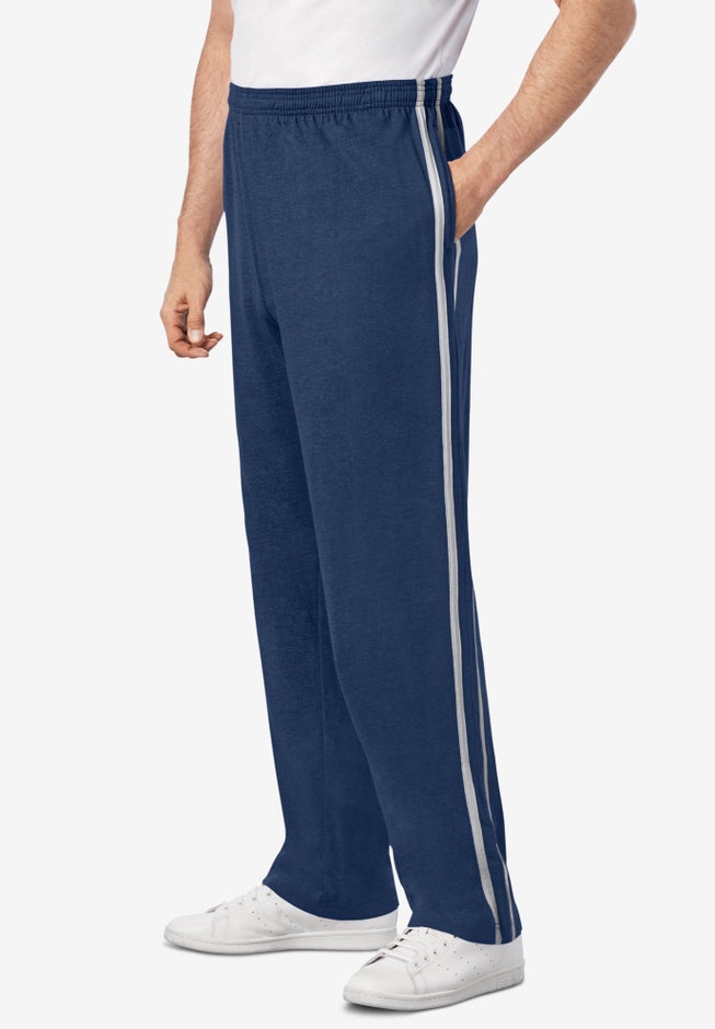 Lightweight Jersey Side-Striped Sweatpants image number 0