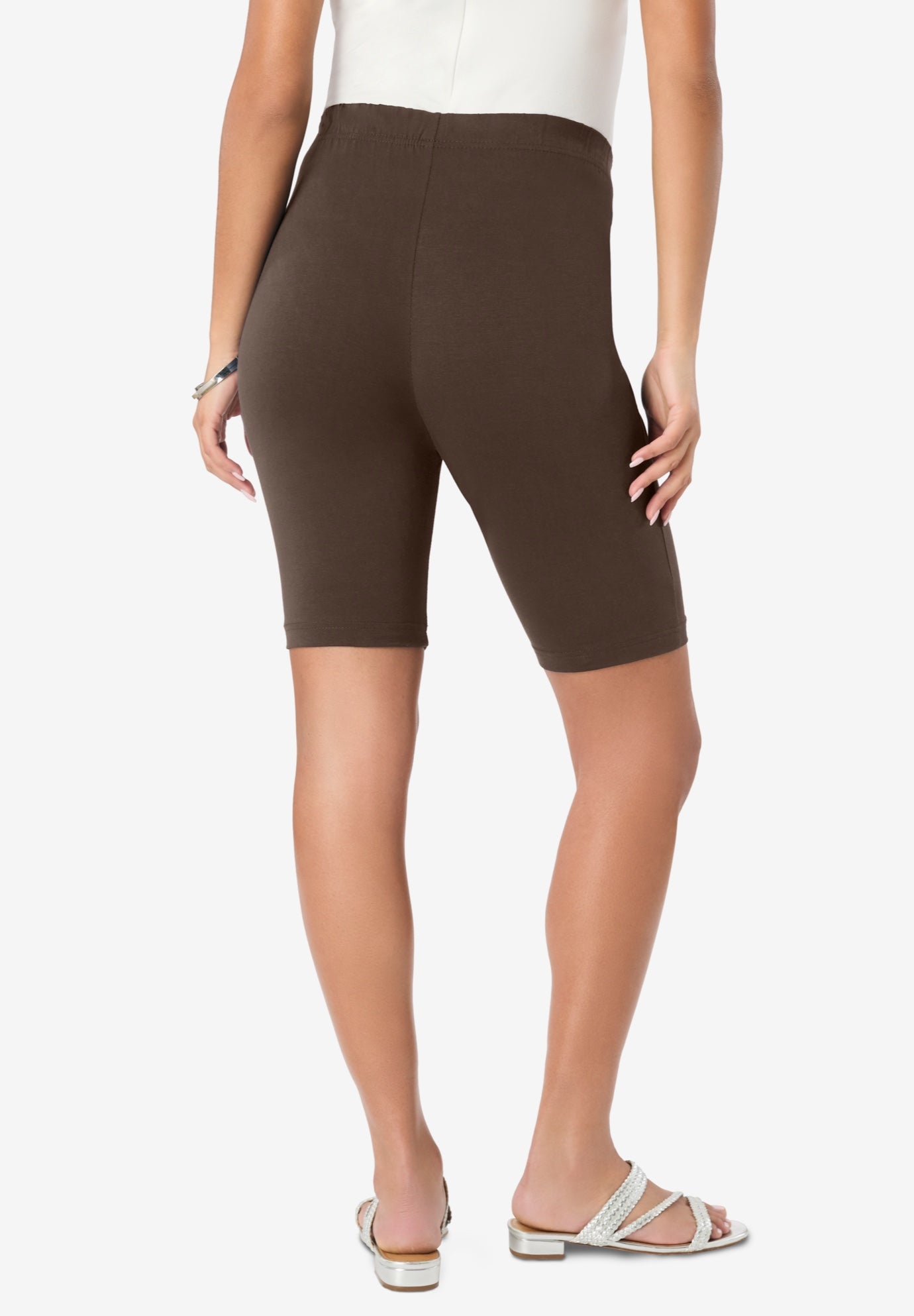 Plus Size Everyday Essential Stretch Bike Shorts image number 1