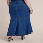 Denim Trumpet Maxi Skirt image number 2