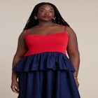 Peplum Detail Colorblocked Dress image number 4