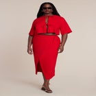 Relaxed Tie Front Linen Top image number 4