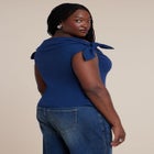 Off Shoulder Top With Ties image number 2