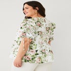 Peplum Tunic With Convertible Sleeves image number 1