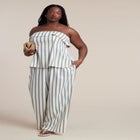 Drawstring Wide Leg Linen Pant image number 0