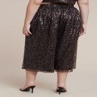 Sequin Pull On Wide Leg Culotte image number 3