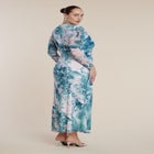 PatBO x ELOQUII Printed Mesh Maxi Dress image number 6