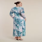 PatBO x ELOQUII Printed Mesh Maxi Dress image number 7