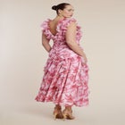 PatBO x ELOQUII Ruffle Detail Maxi Dress image number 4