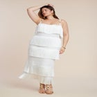 PatBO x ELOQUII Fringe Maxi Dress image number 1