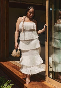 PatBO x ELOQUII Fringe Maxi Dress