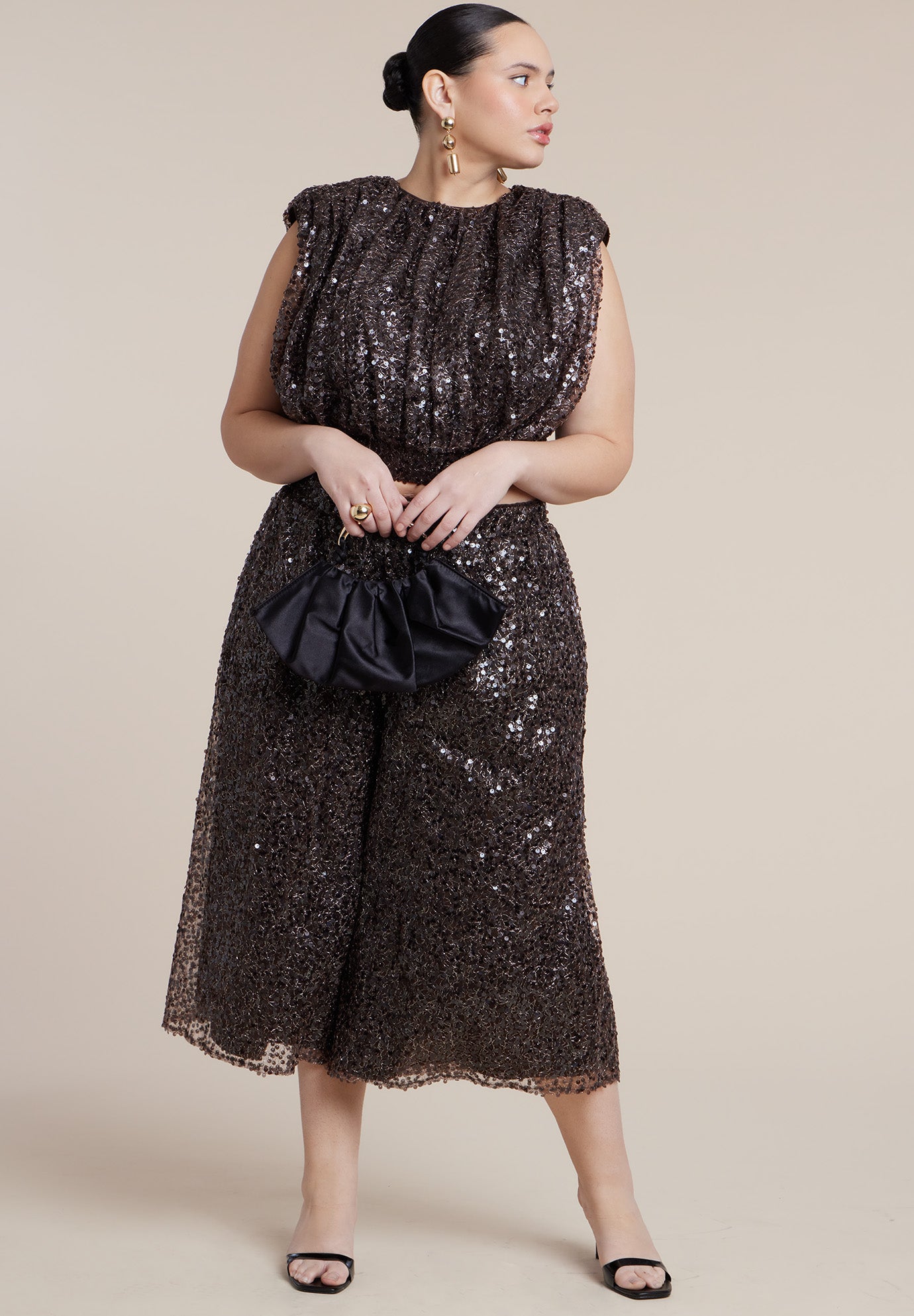 Sequin Strong Shoulder Top image number 4