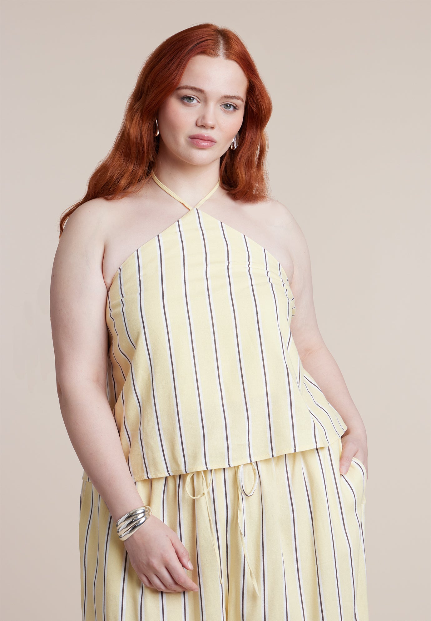 Linen Halter Top image number 0