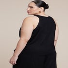 Twisted Linen Halter Top image number 5