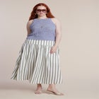 Open Stitch Racer Tank image number 1