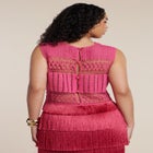 PatBO x ELOQUII Fringe Detail Crochet Top image number 2