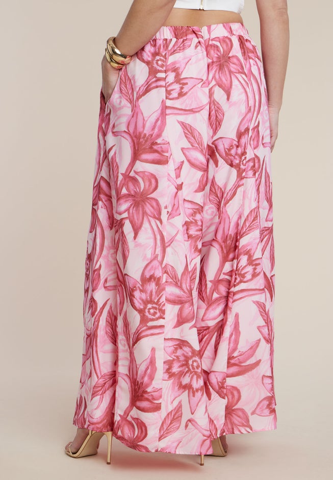 PatBO x ELOQUII Wide-Leg Godet Pants image number 2