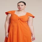 Twist-Detail Midi Dress image number 3