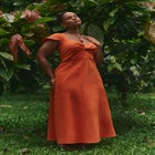 Twist-Detail Midi Dress image number 0