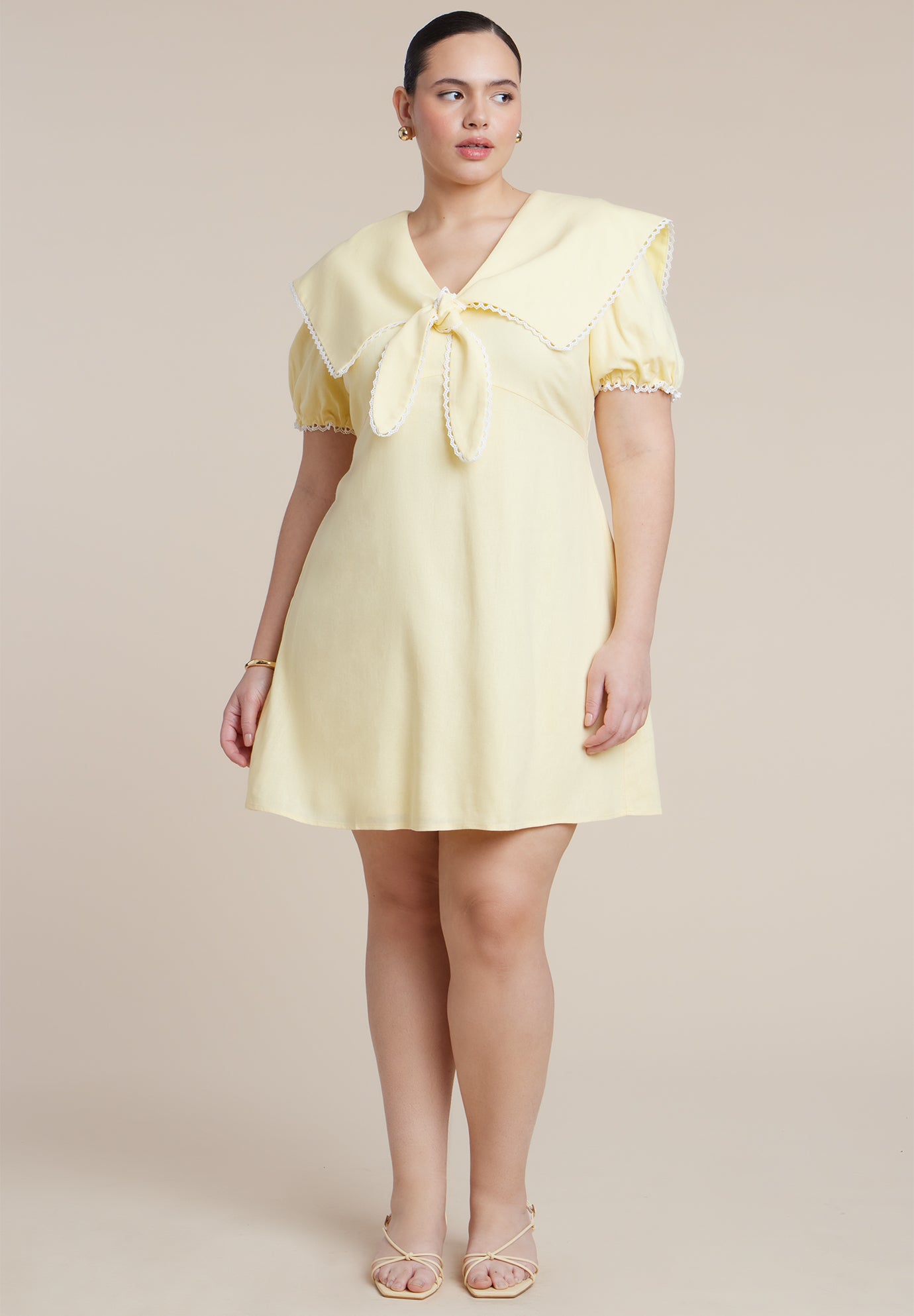 Sailor Collar Mini Dress image number 0