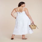 A-Line Denim Midi Dress image number 4