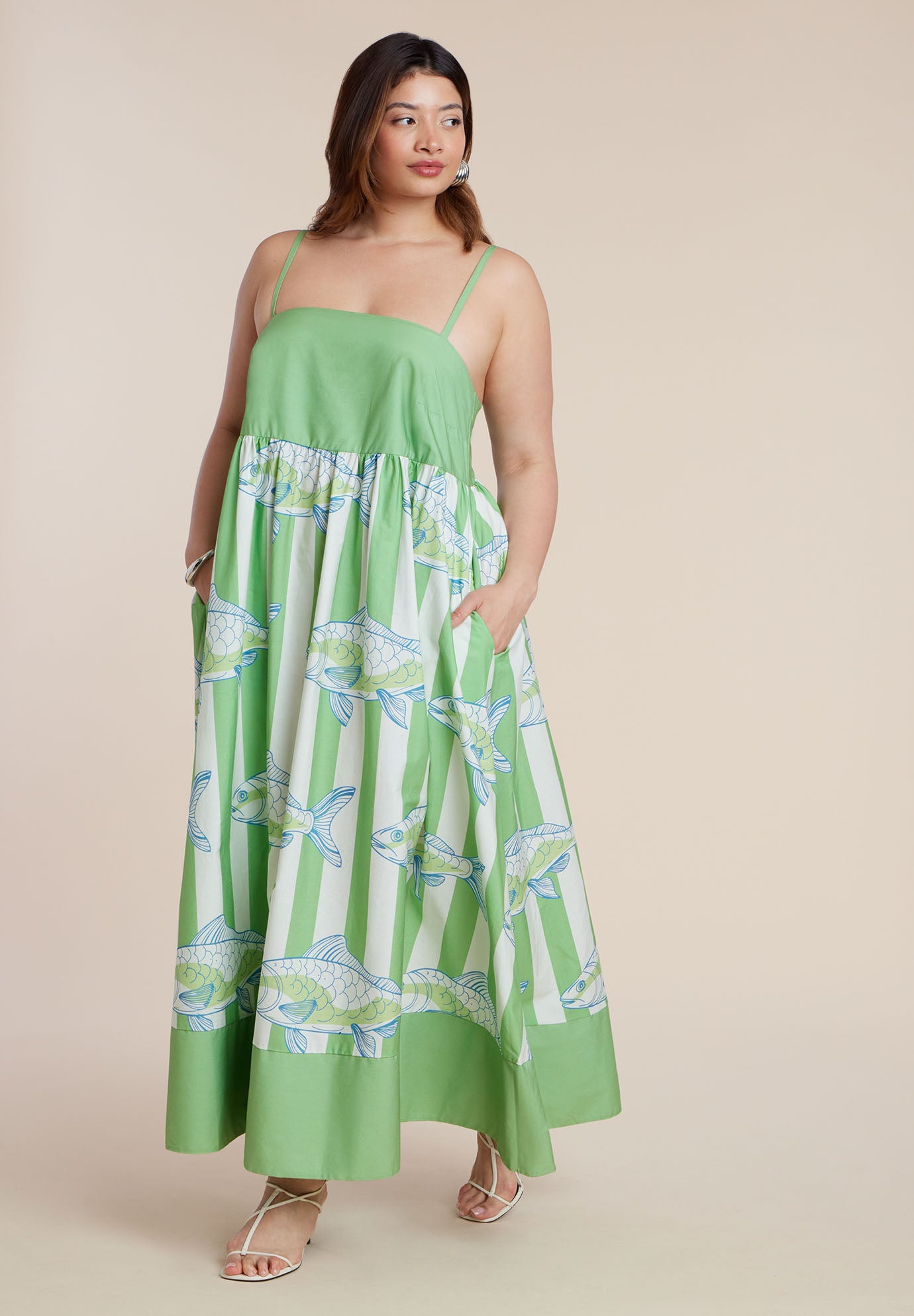 Printed Relaxed Maxi Dress image number 1