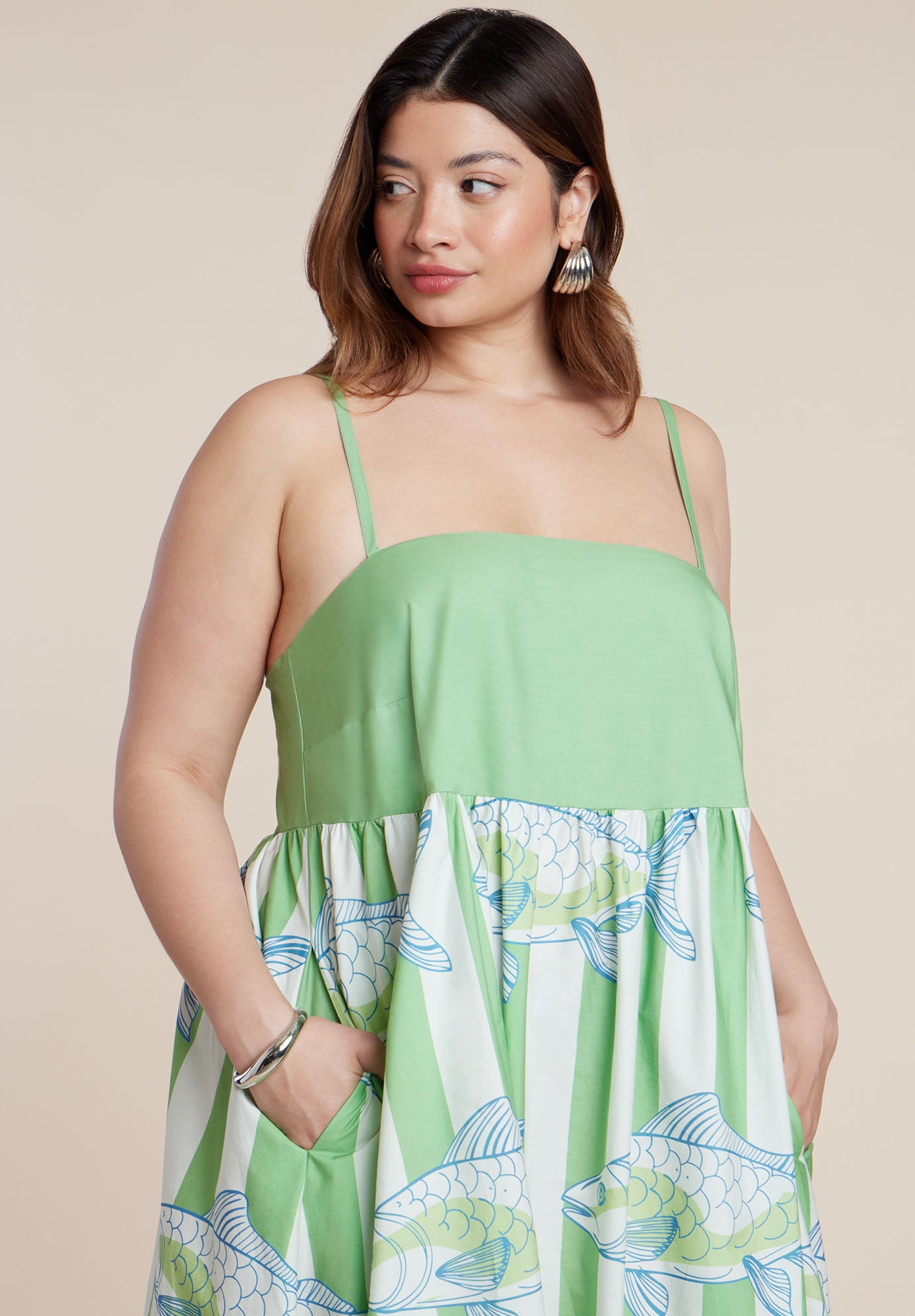 Printed Relaxed Maxi Dress image number 2