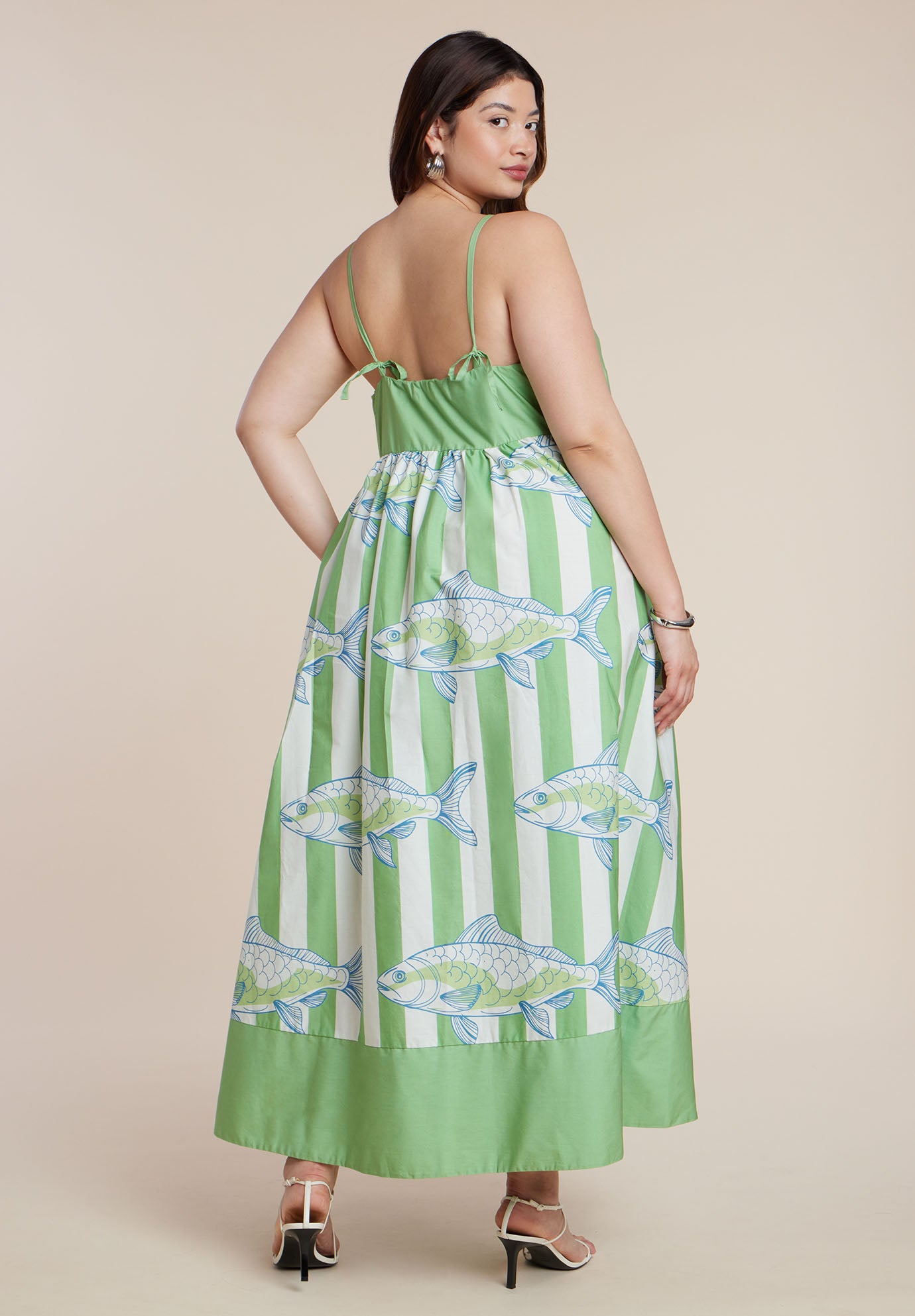 Printed Relaxed Maxi Dress image number 3