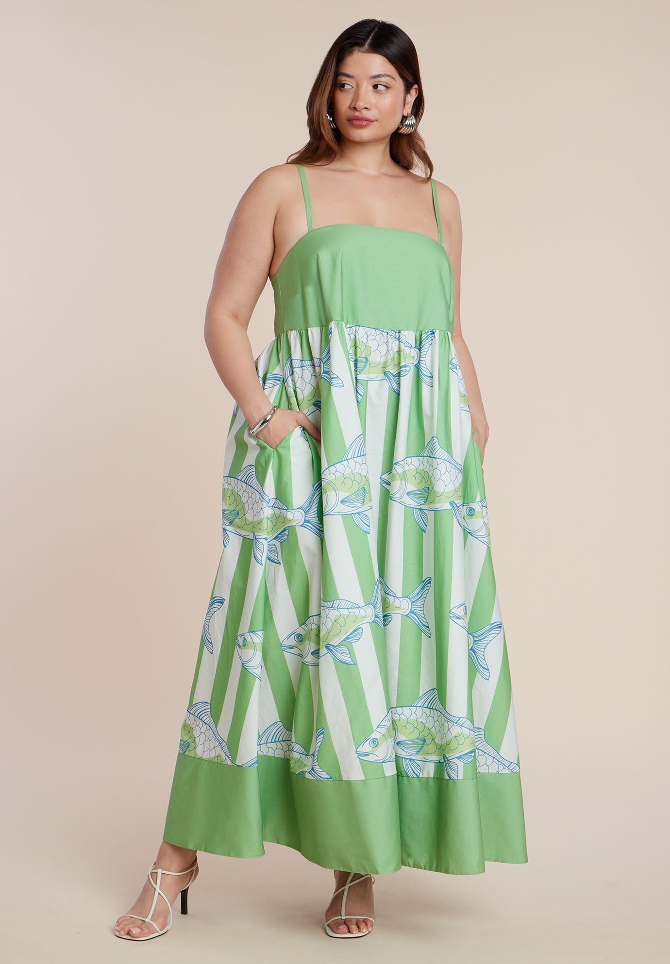Printed Relaxed Maxi Dress image number 0