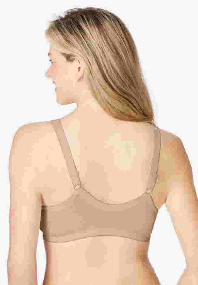 Cotton Front-Close Wireless Bra image number 1