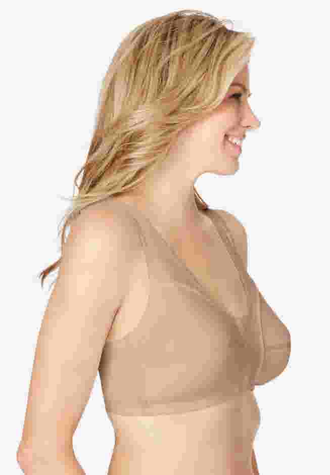 Cotton Front-Close Wireless Bra image number 2