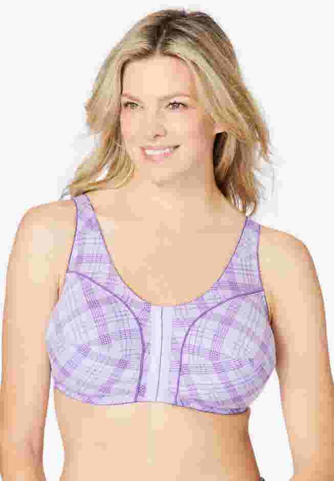 Cotton Front-Close Wireless Bra image number 0