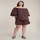 Peached Fabric Pull-On Short image number 1