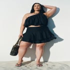 Flouncy Tiered Mini Skort image number 0