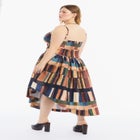 Bustier Drop Waist Midi Dress image number 1