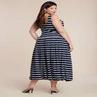 Striped Drop-Waist Bubble Maxi Dress image number 3
