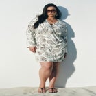 Printed Linen Mini Dress image number 0