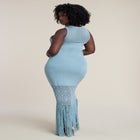 Shell Embellished Sweater Maxi Dress image number 3