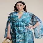 Shell Detail Wide-Sleeve Kaftan image number 4
